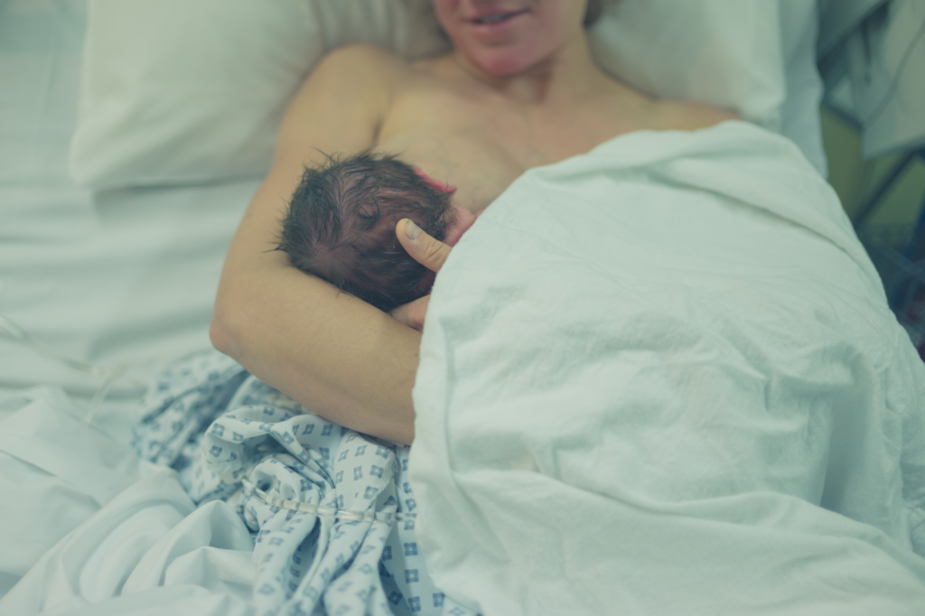 breastfeeding a newborn